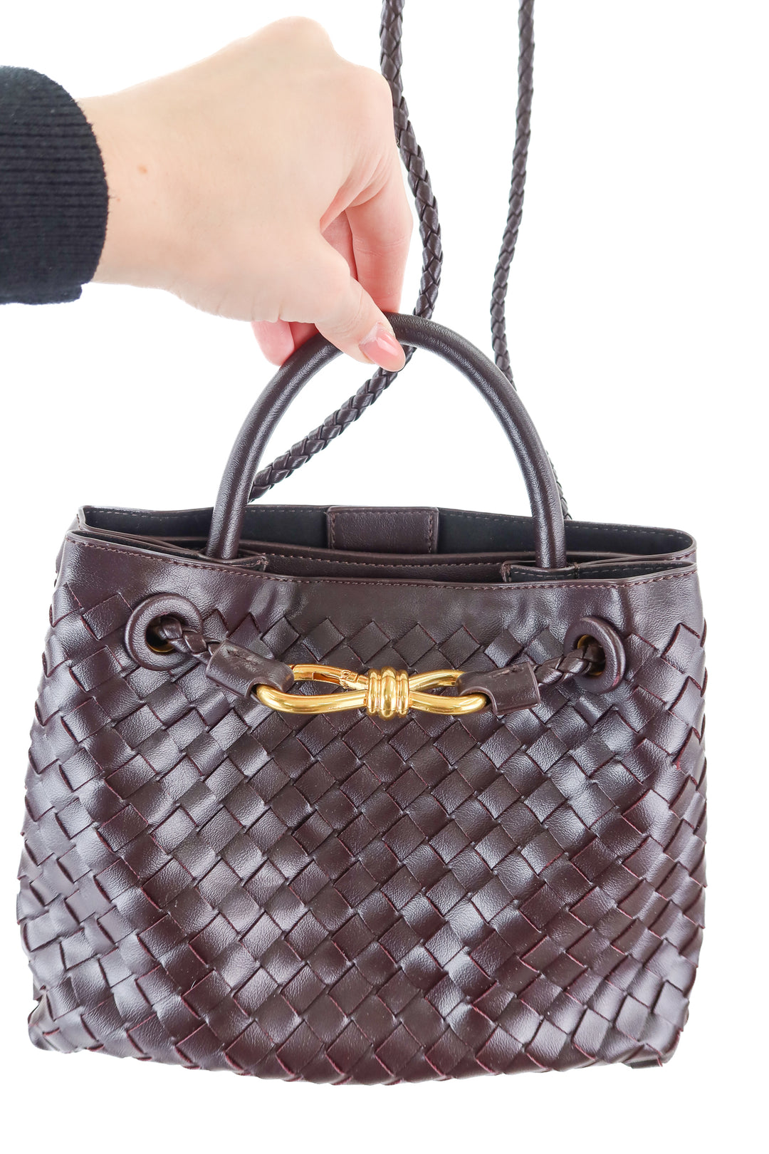 Brown leather crossbody