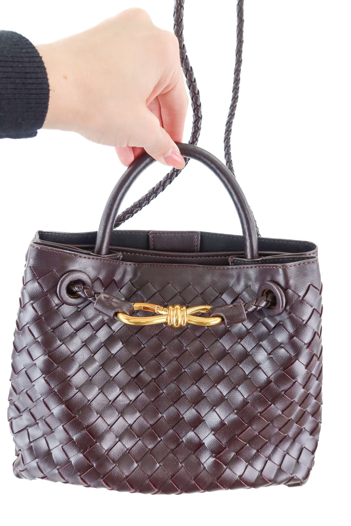 Brown leather crossbody
