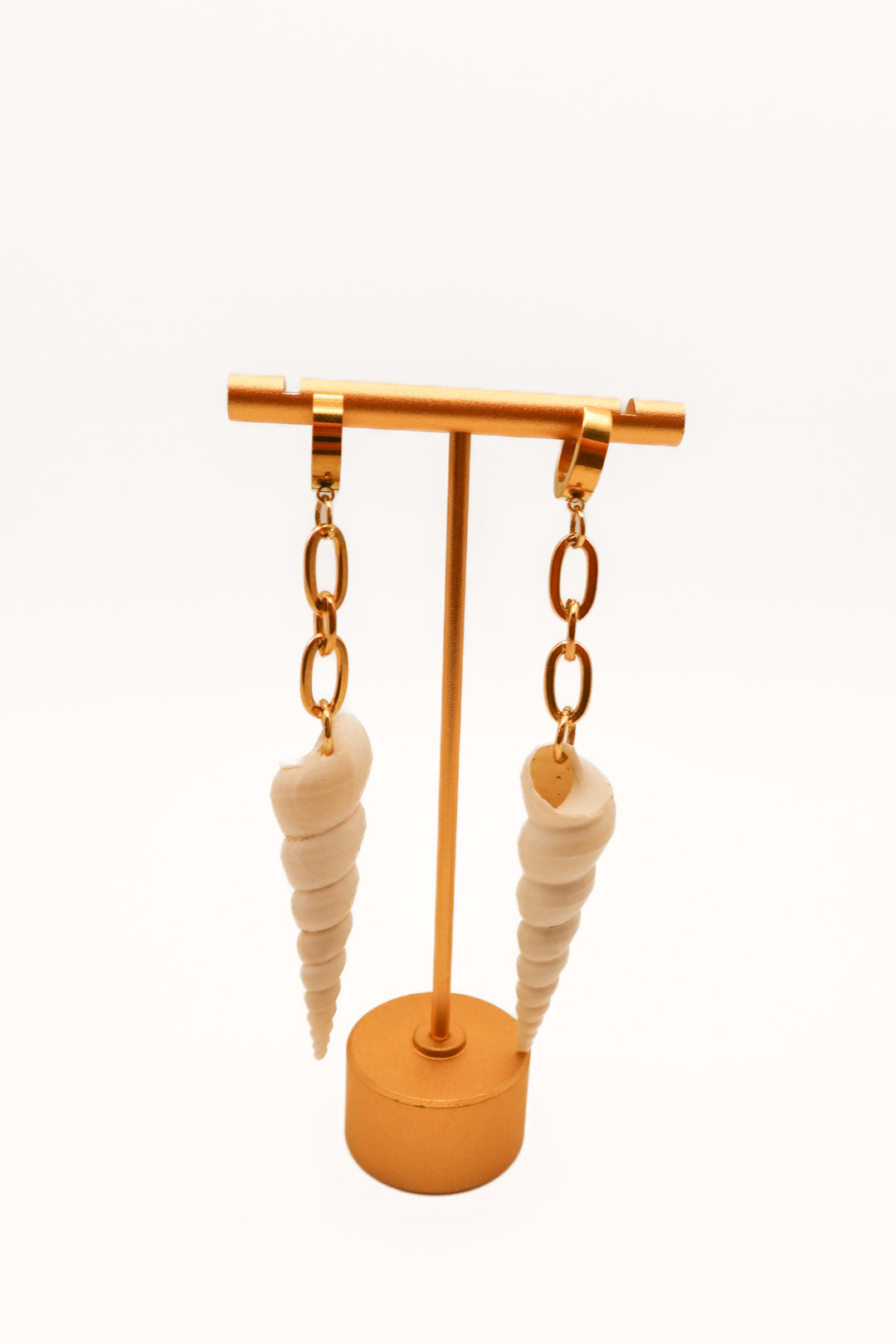 Gold Seashell earrings
