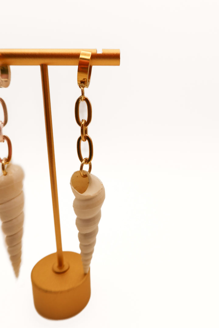 Gold Seashell earrings