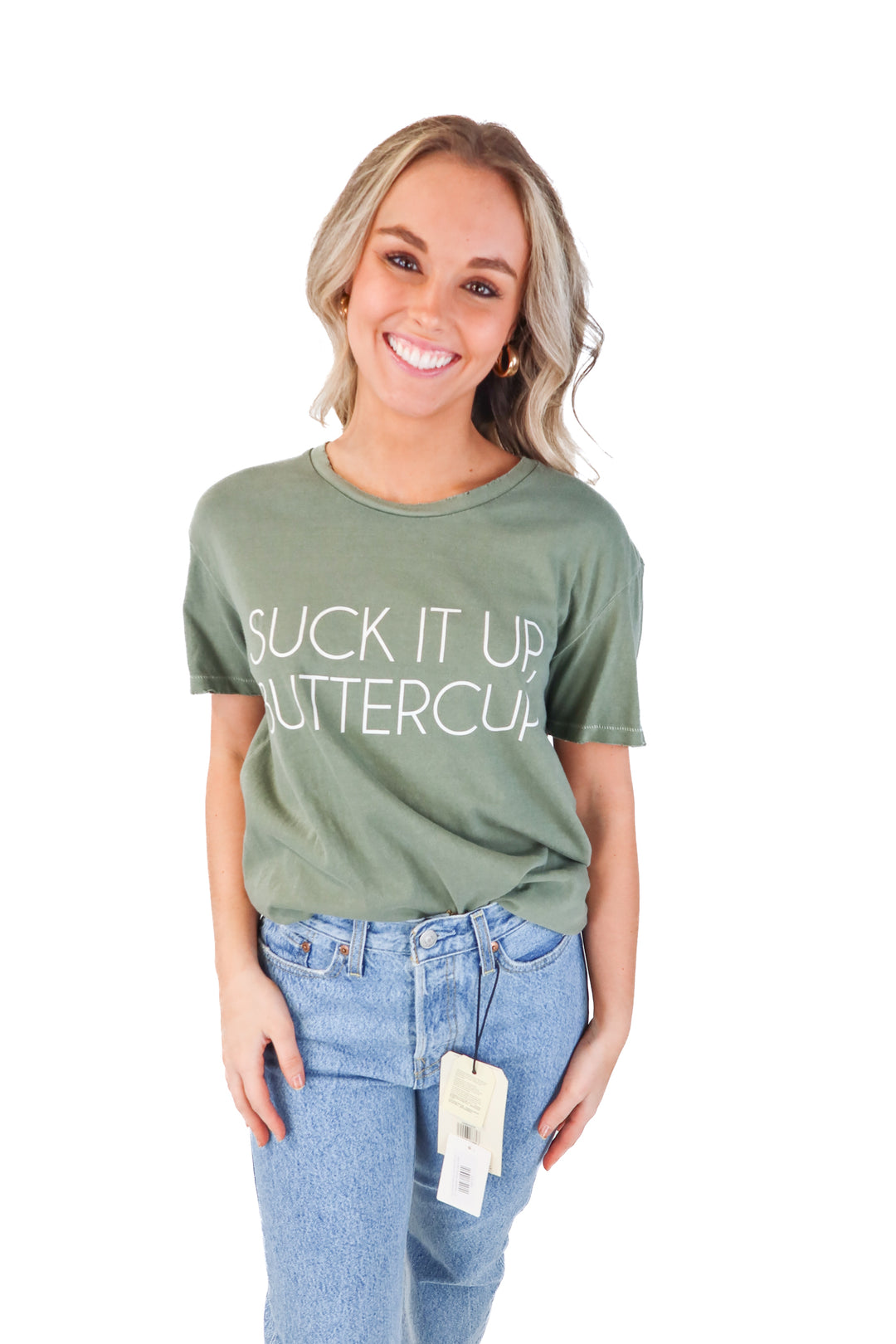 Suck it up buttercup tee (m)