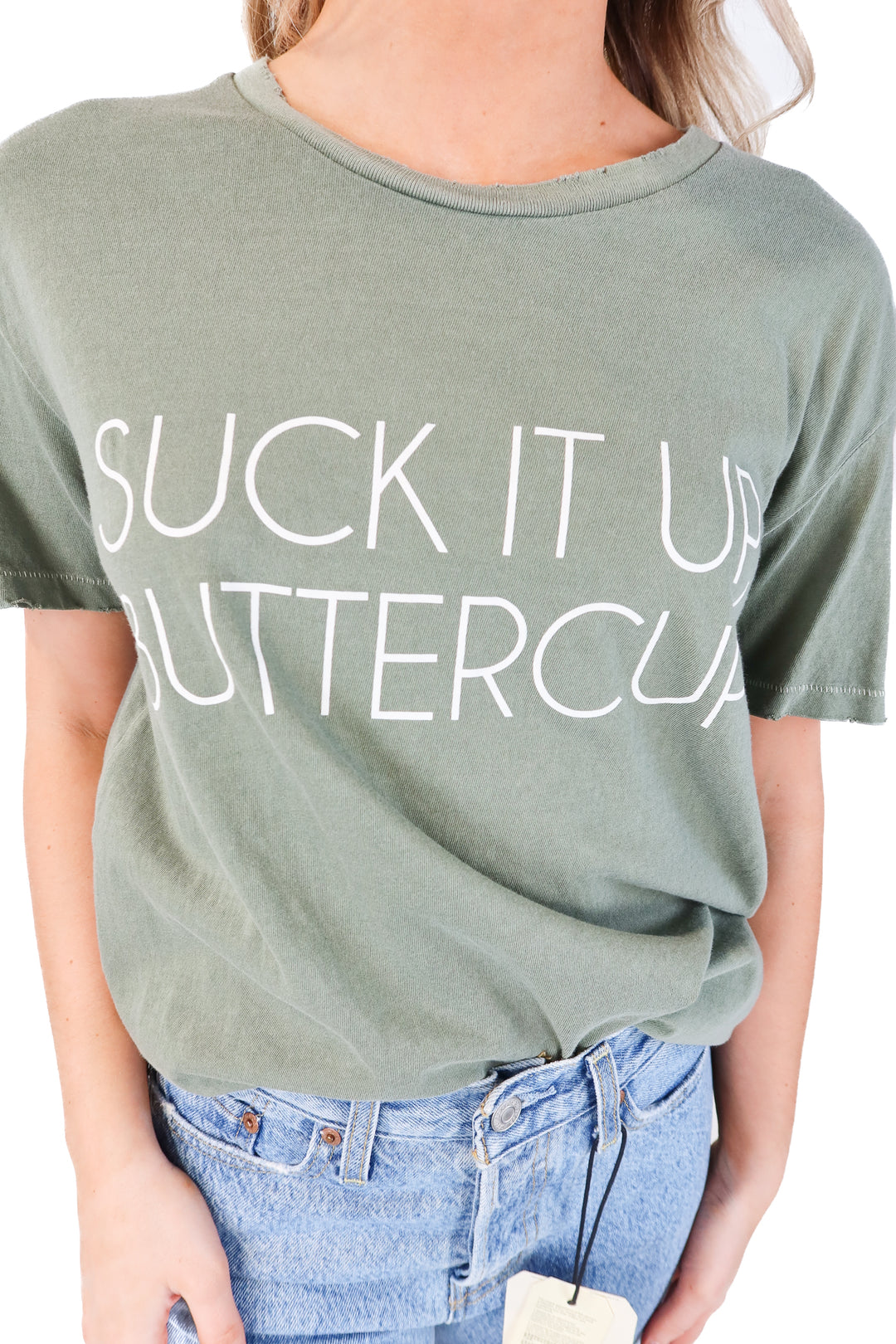 Suck it up buttercup tee (m)