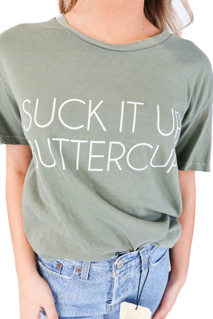 Suck it up buttercup tee (m)