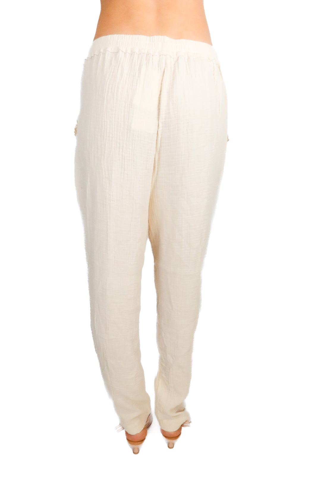 Malibu Barefoot Dreams Sand Gauze Cropped Pant NWT (S; Retail $98)