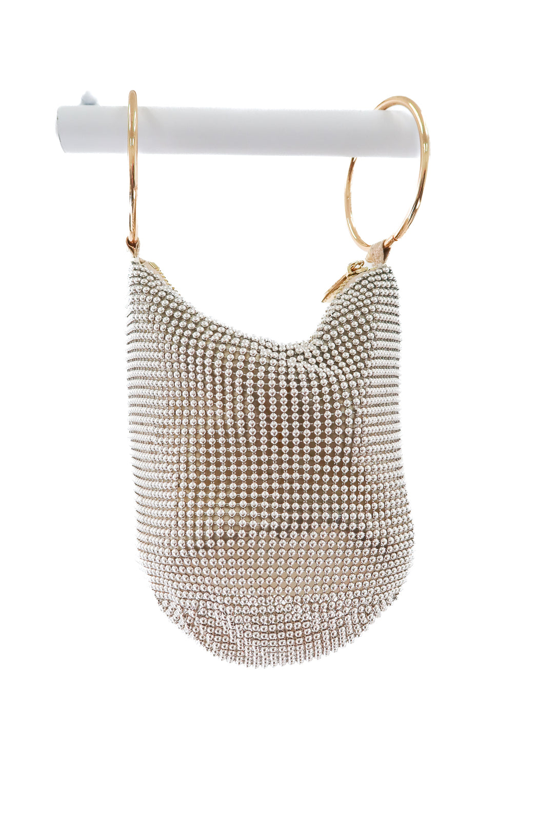 Silver studded purse