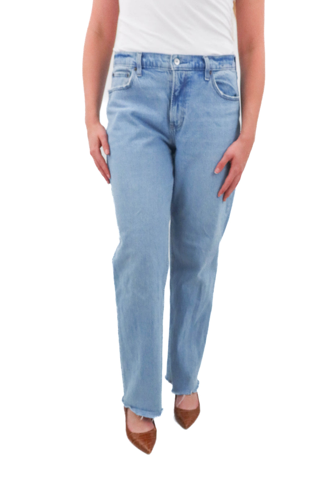 abercrombie & fitch curve love baggy light-medium wash jeans (30)