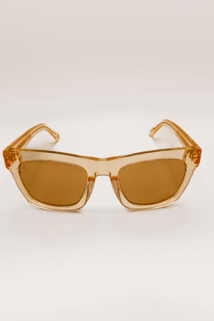 Electric gold sheer crasher sunglasses (retail $200)