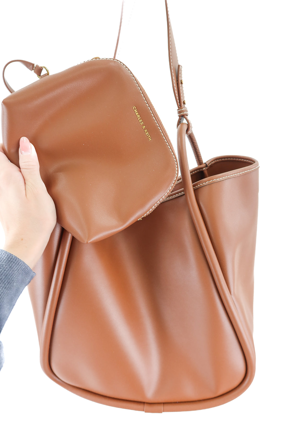 Charles & Keith leather bag (retails $149)