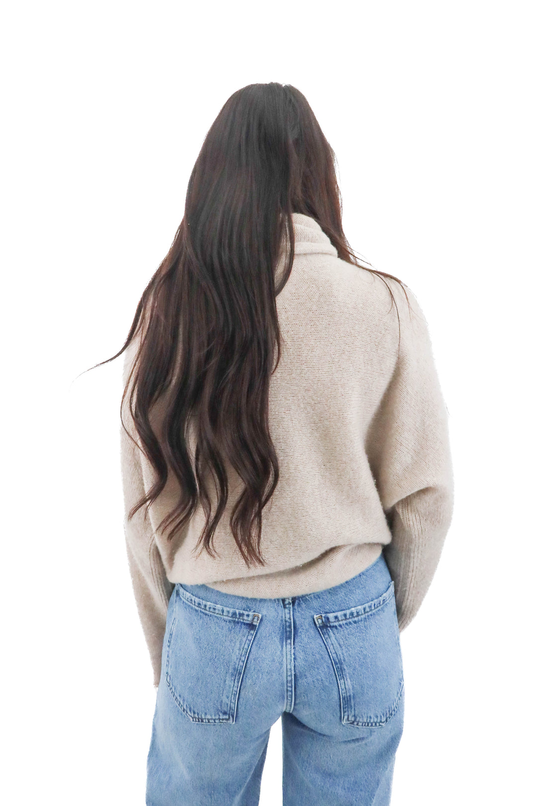 vince cream turtleneck top (s; retail $198)