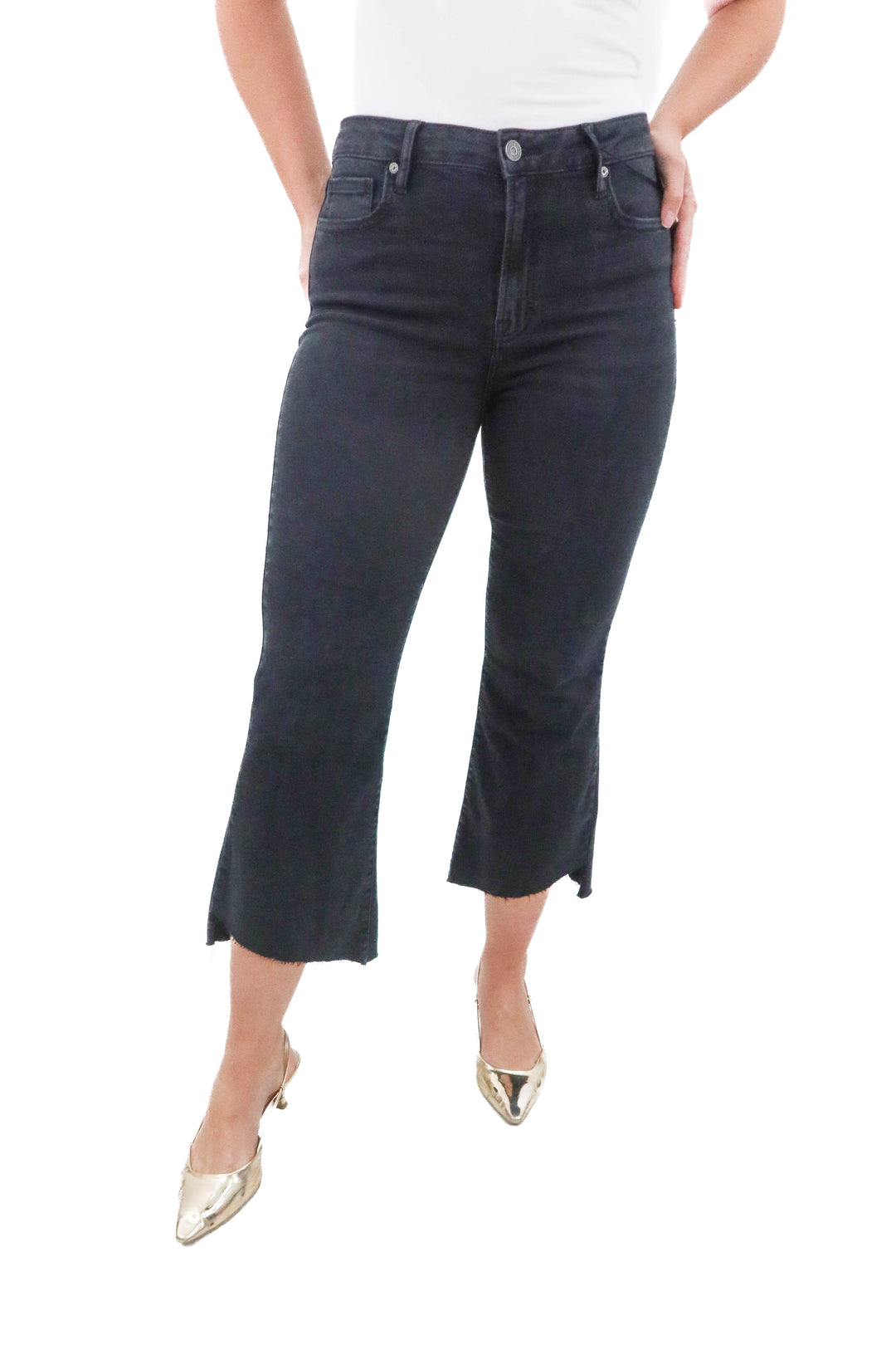 hidden black crop flare jeans NWT (30)