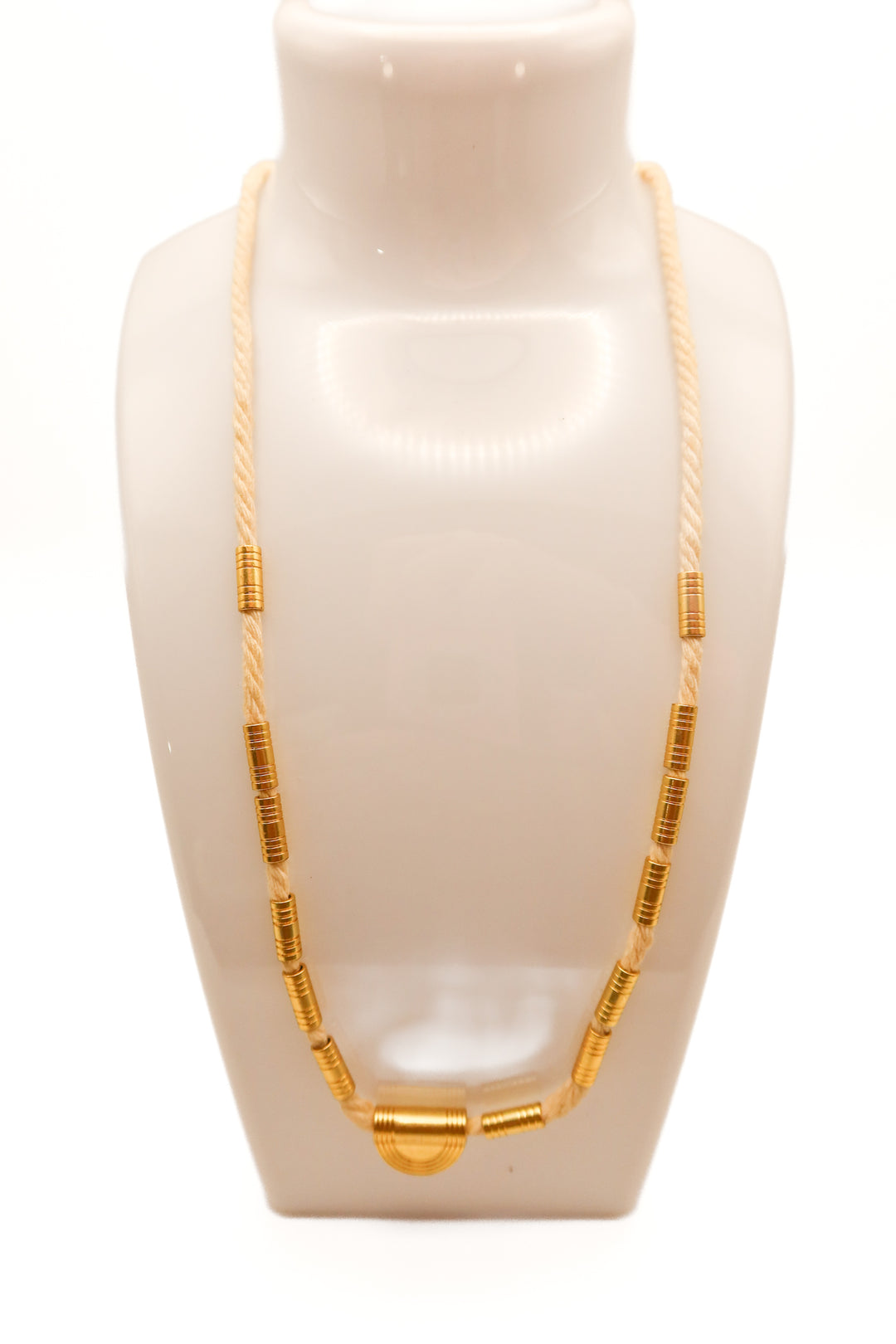 Madewell yarn/gold necklace (retail $78)