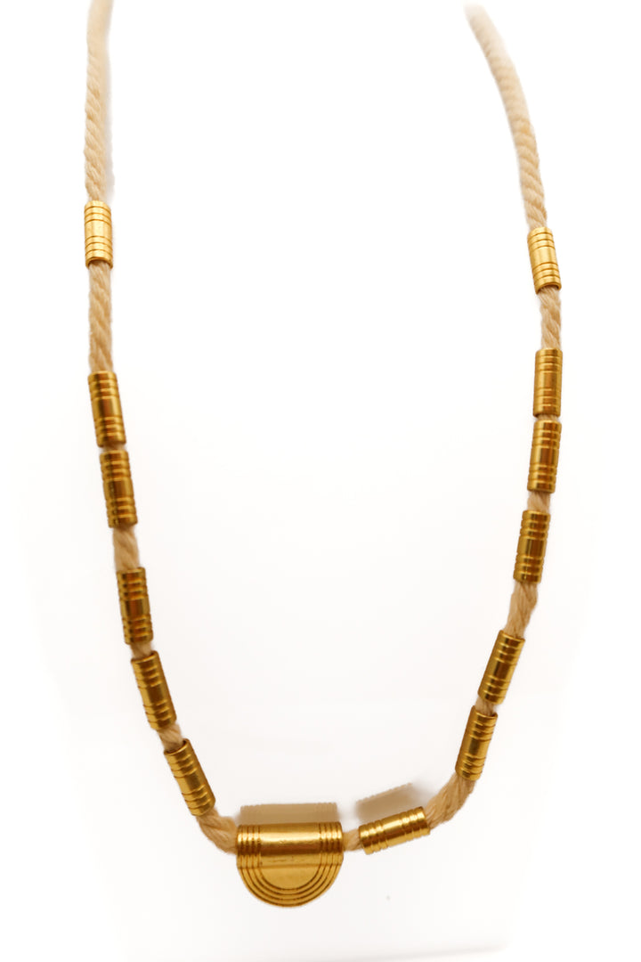 Madewell yarn/gold necklace (retail $78)