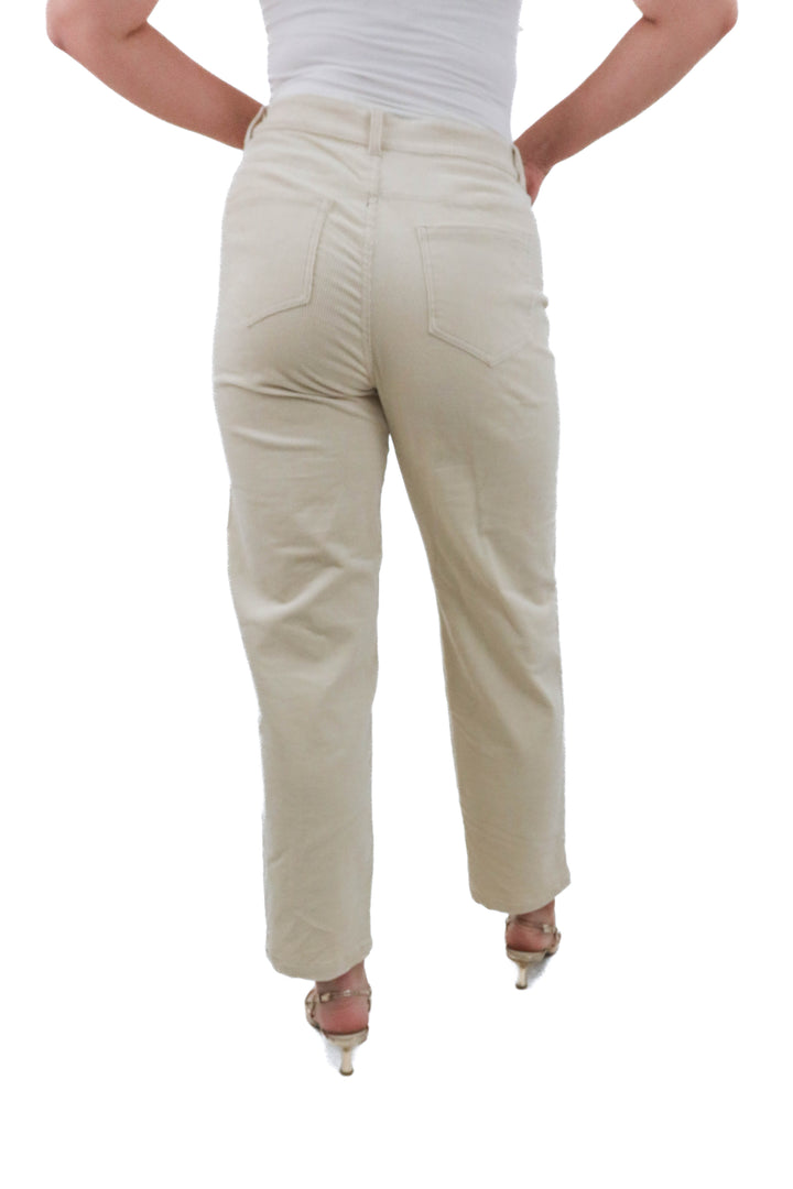universal standard cream cordoruy pants (4; retail $218)