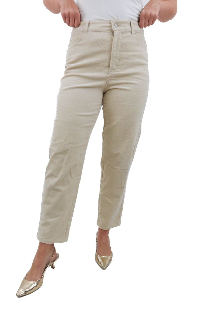 universal standard cream cordoruy pants (4; retail $218)