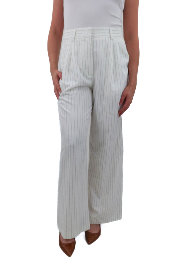 alexia admor white pinstripe trousers NWT (10; retail $180)