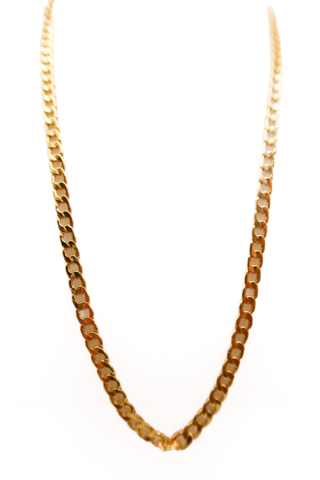 Gold small chain necklace