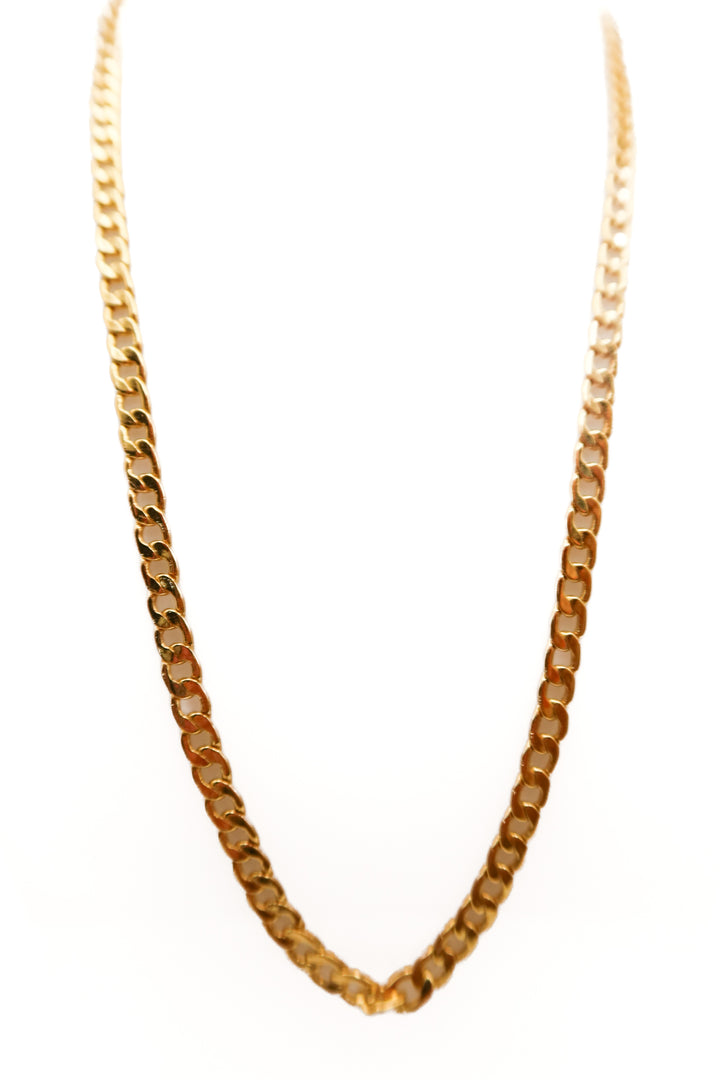 Gold small chain necklace