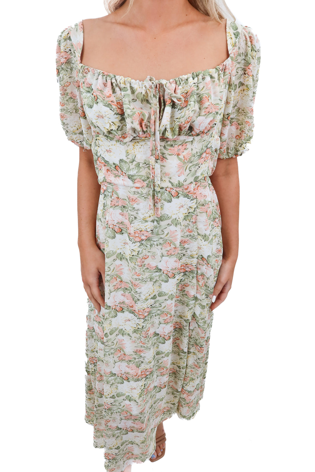 Petal + Pup floral maxi dress (4; retail $104)