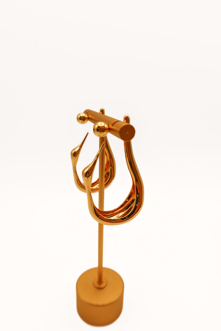 Jenny bird gold abstract earrings (retail $118)