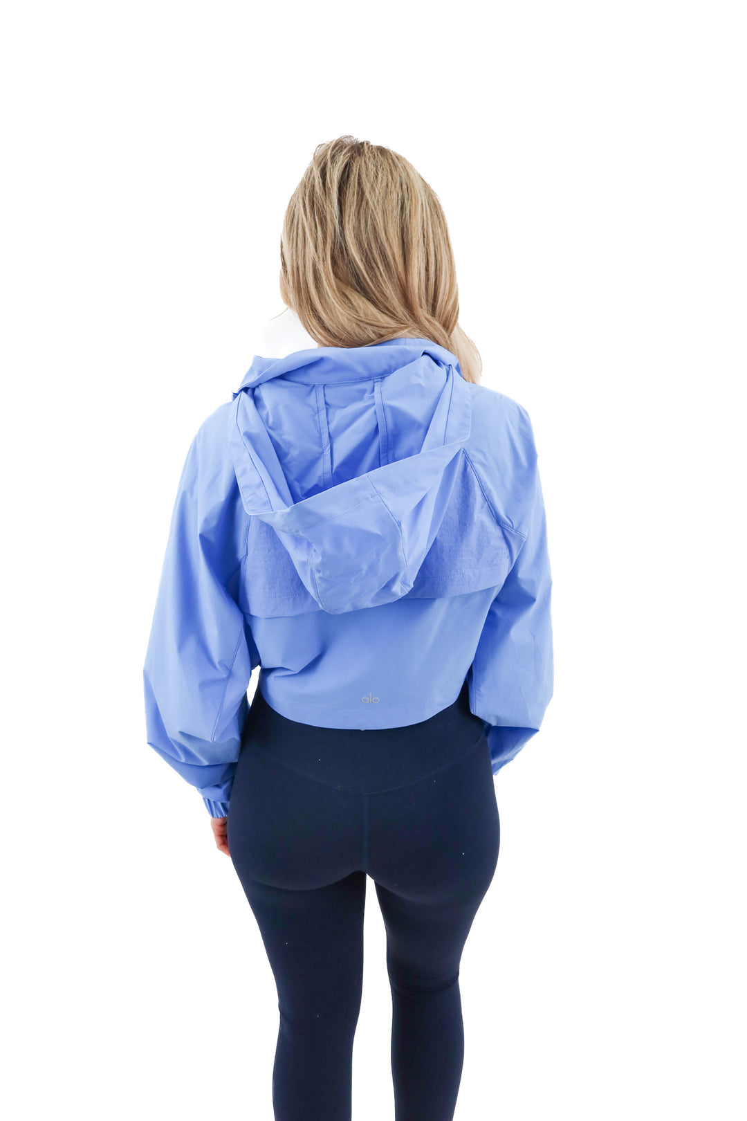 alo periwinkle jacket (s; retail $168)