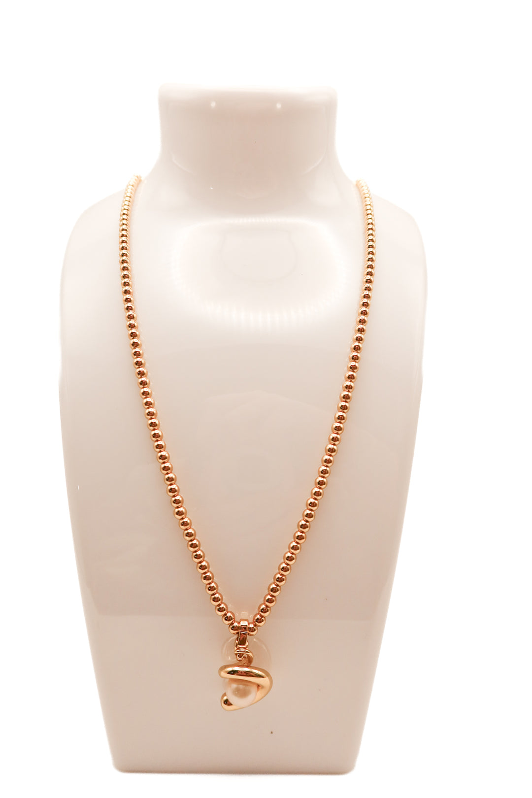 Jenny bird gold swirl pearl necklace (retail $148)