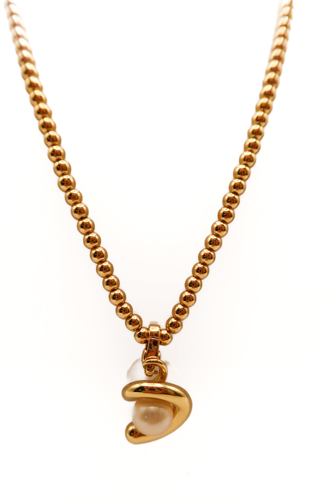 Jenny bird gold swirl pearl necklace (retail $148)