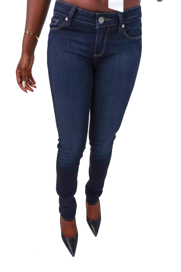 Paige dark wash straight leg jeans (25)