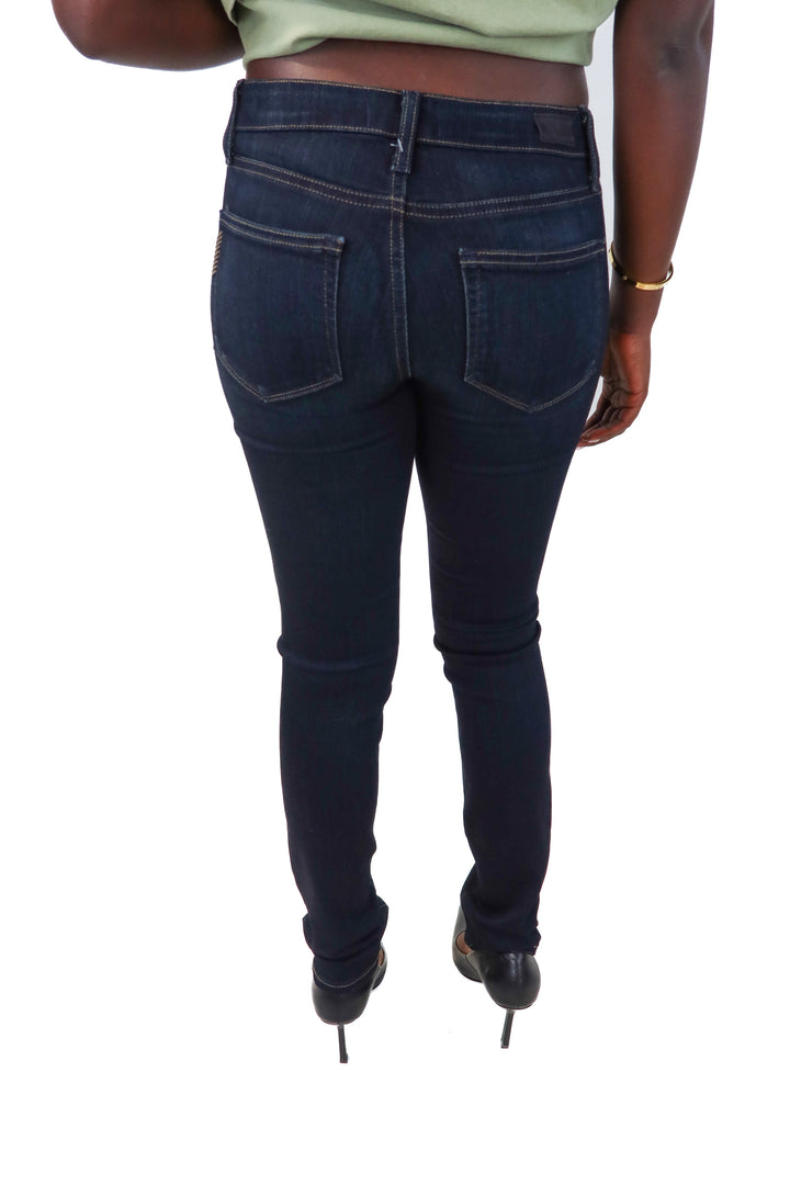 Paige dark wash straight leg jeans (25)