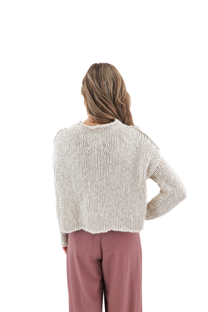 free people ivory sweater (s)