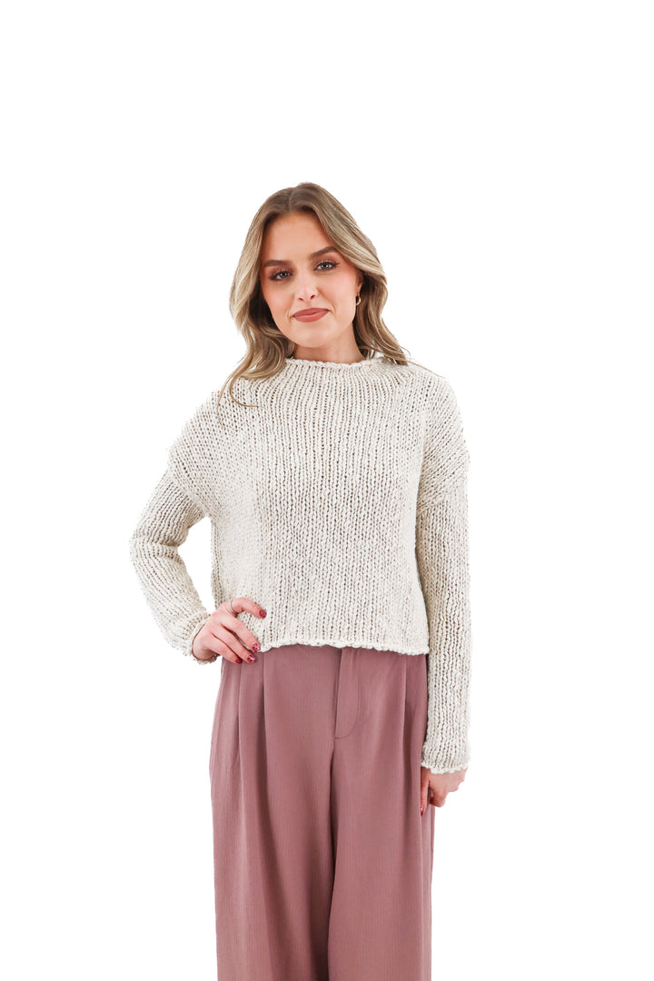free people ivory sweater (s)