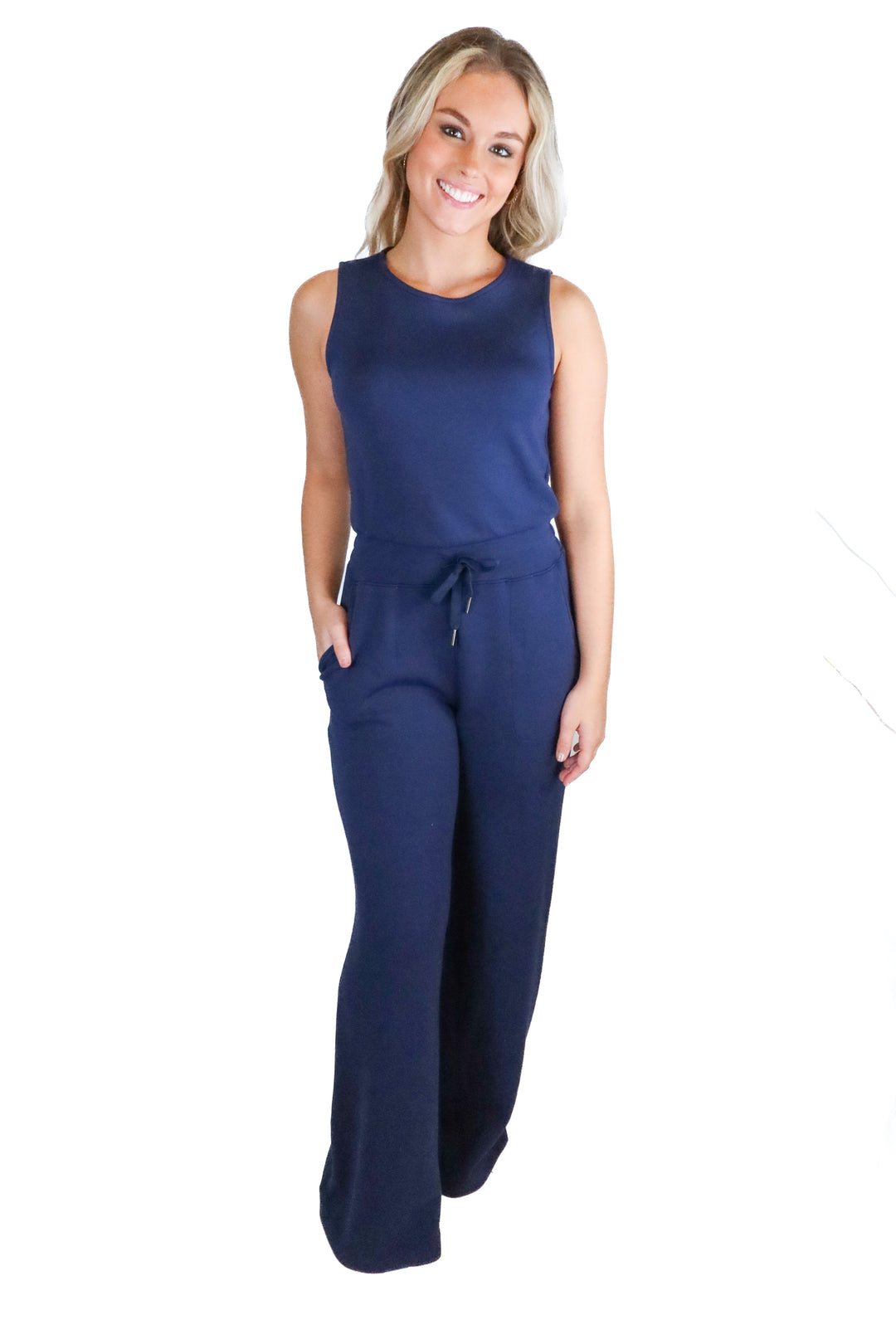 Spanx Navy Jumpsuit (XS; retail $138)