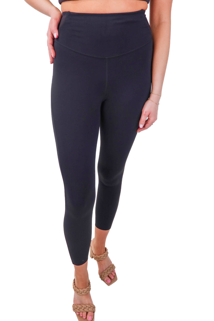 Lululemon black drawstring leggings (s*)