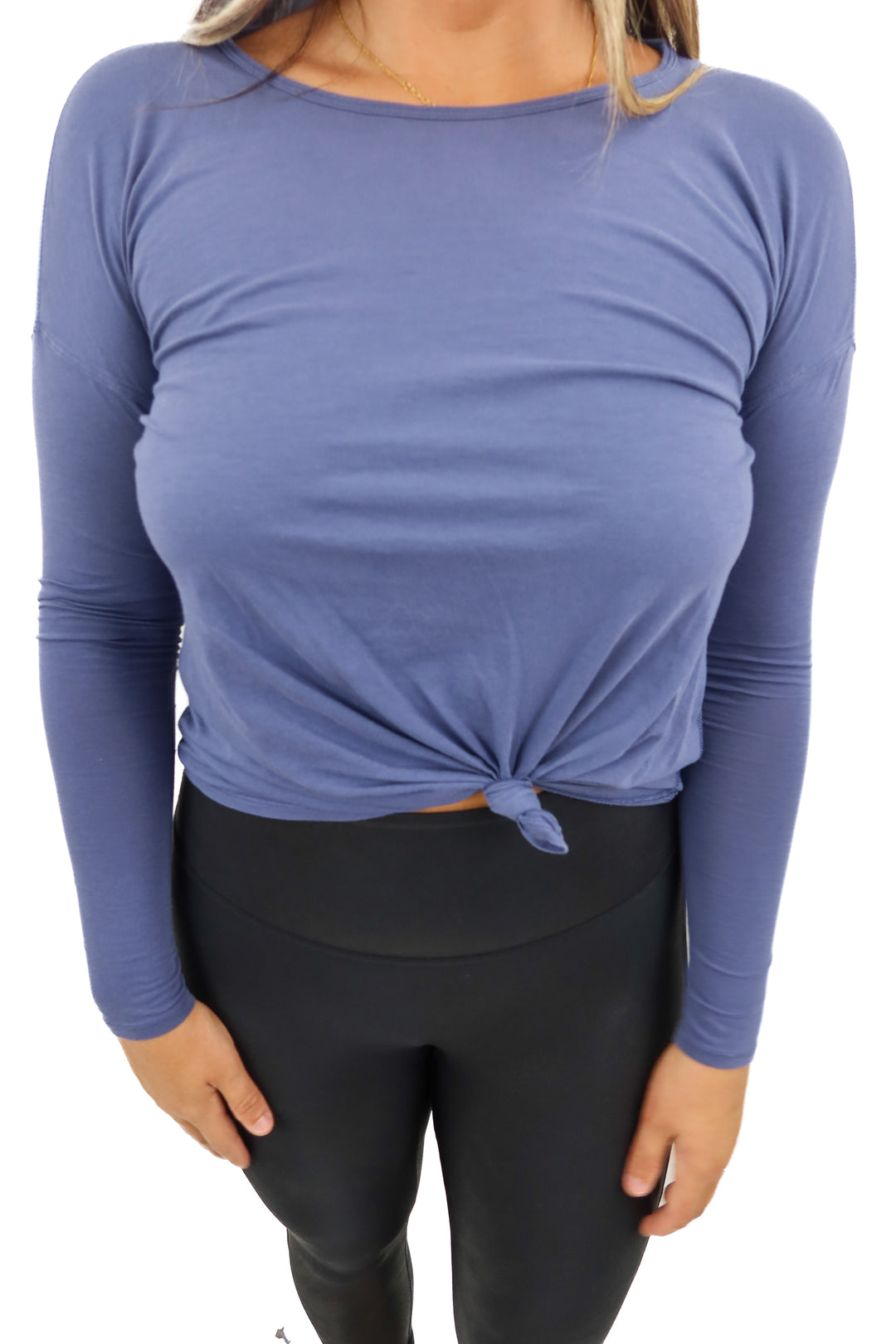 lululemon purple criss cross long sleeve top (6*)