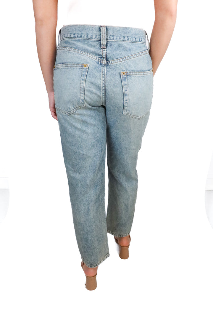 Ace Harper Med Wash High Waist Straight Jeans (29; retail $124.95)
