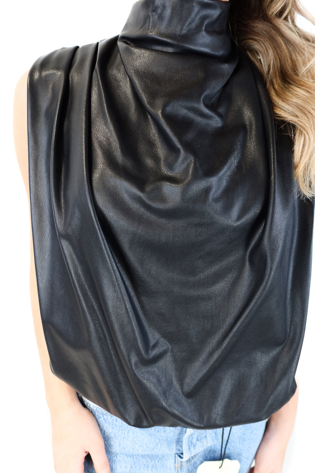 Amanda uprichard faux leather bodysuit (s)