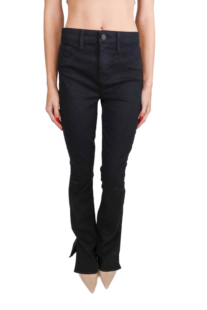 L'agence black jeans w/ leg slit (25; retail $225)