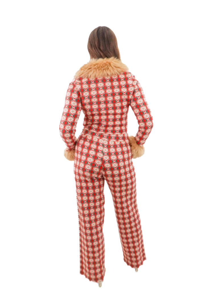 Show Me Your Mumu knit printed top and pant set (l; retail $296)