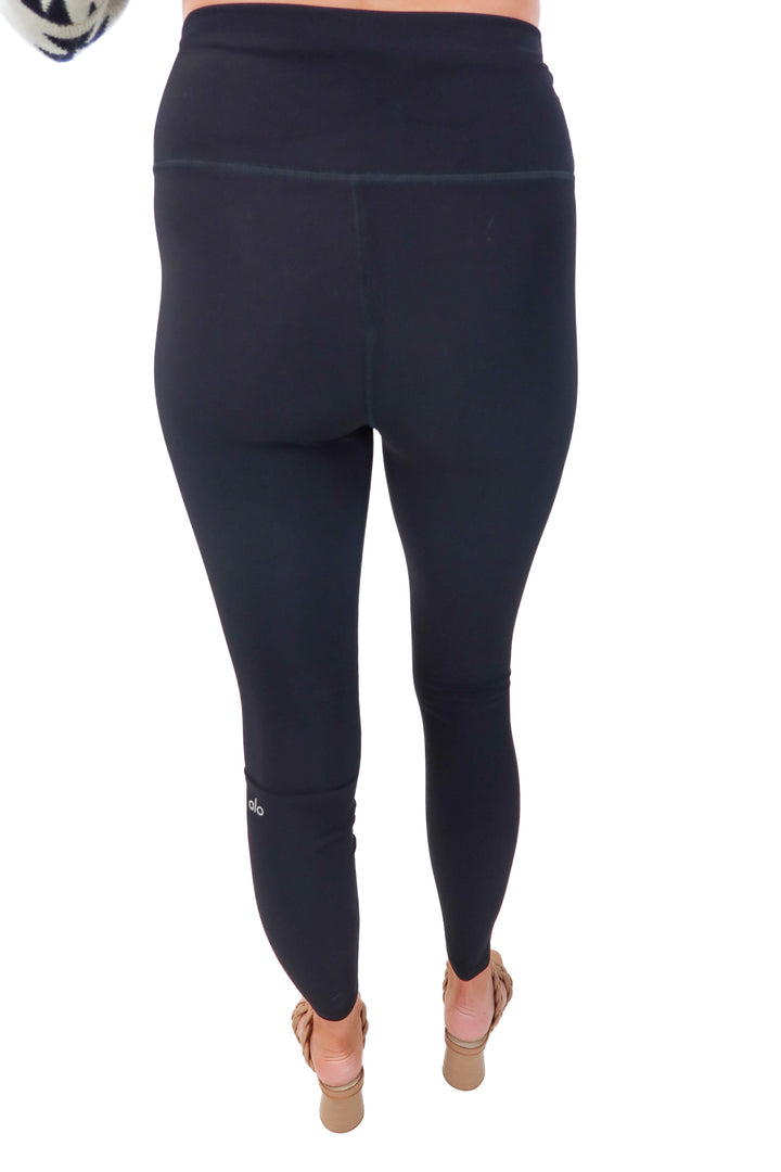 Alo black distressed leggings (s)