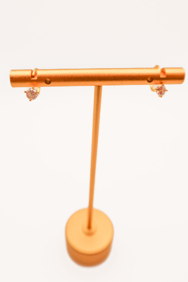 Gold mini diamond stud