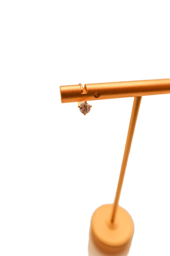 Gold mini diamond stud