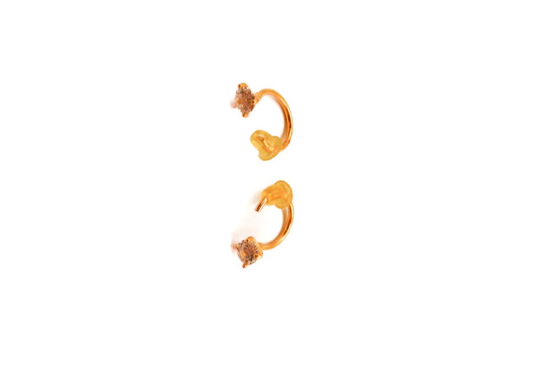 Gold mini diamond stud