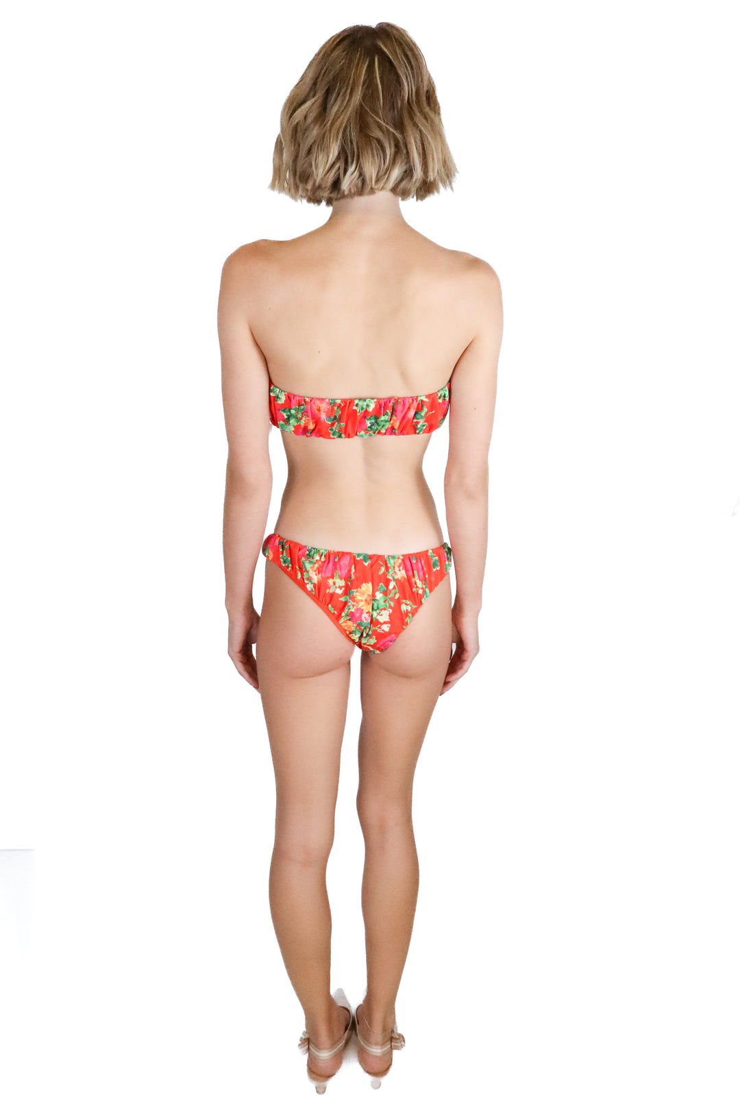 Caroline Constas orange floral bathing suit NWT (XS; $350)