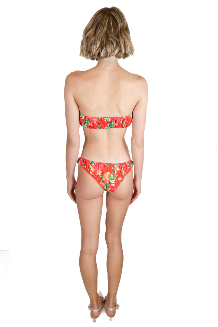 Caroline Constas orange floral bathing suit NWT (XS; $350)