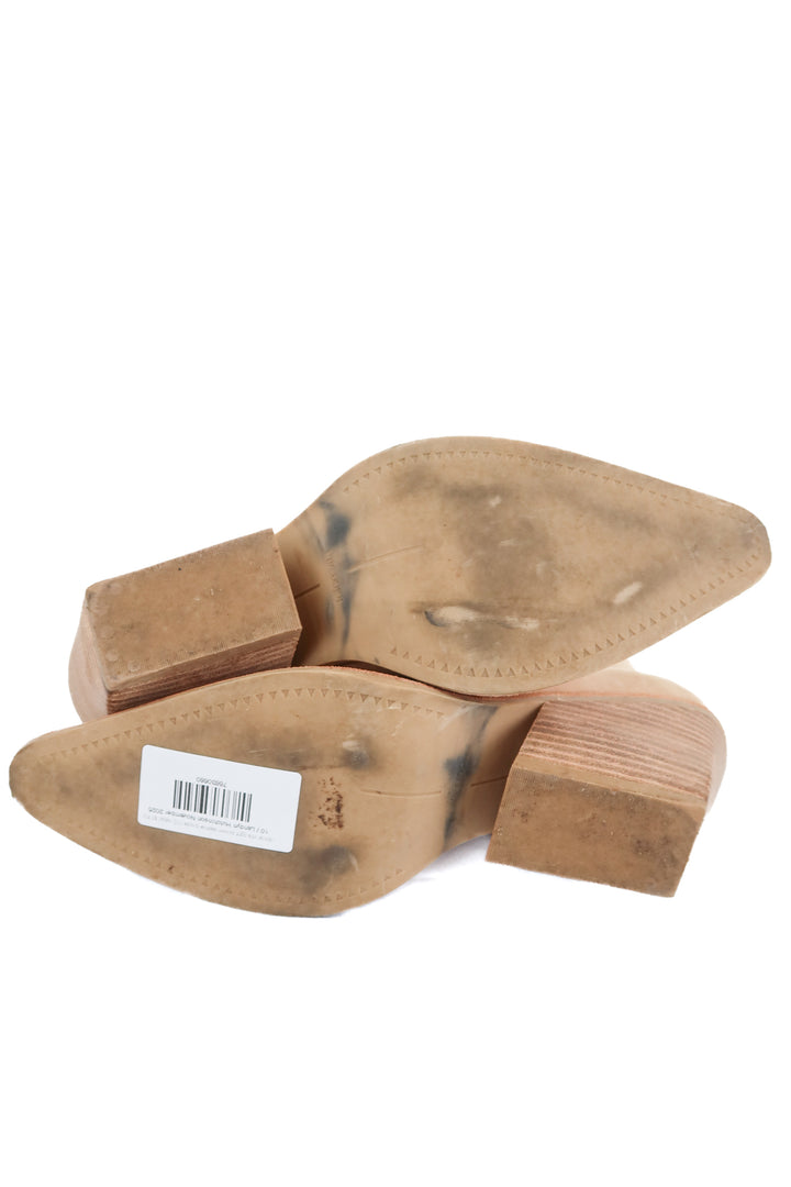 dolce vita light brown leather boots (10; retail $170)