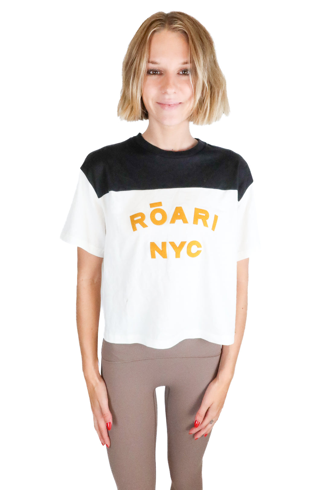 roari oversized colorblock tee (xxs; retail $148)