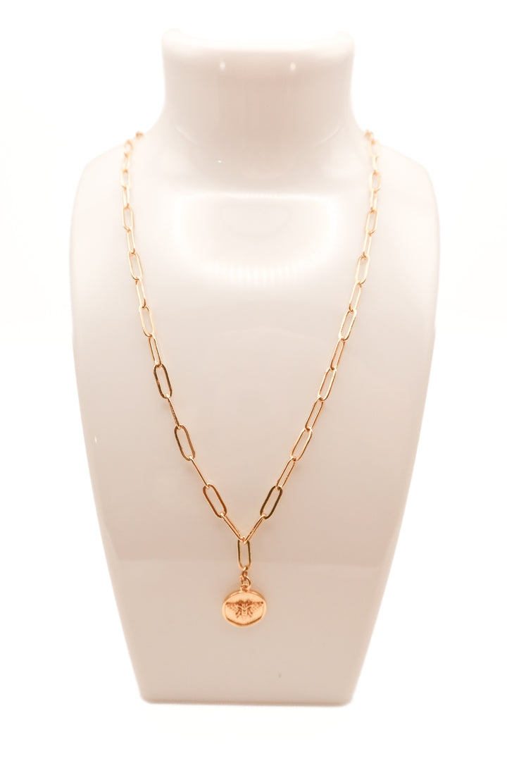 Mary Kathryn gold bee necklace (retail $65)