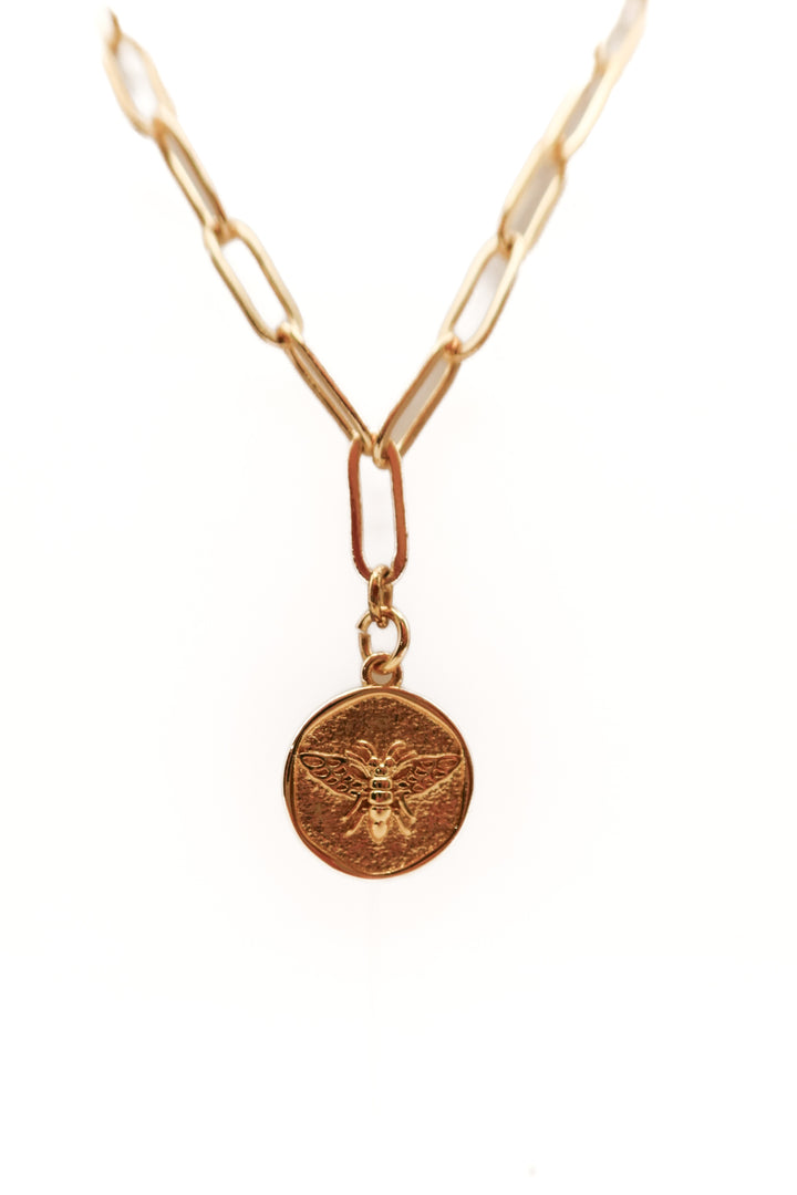 Mary Kathryn gold bee necklace (retail $65)