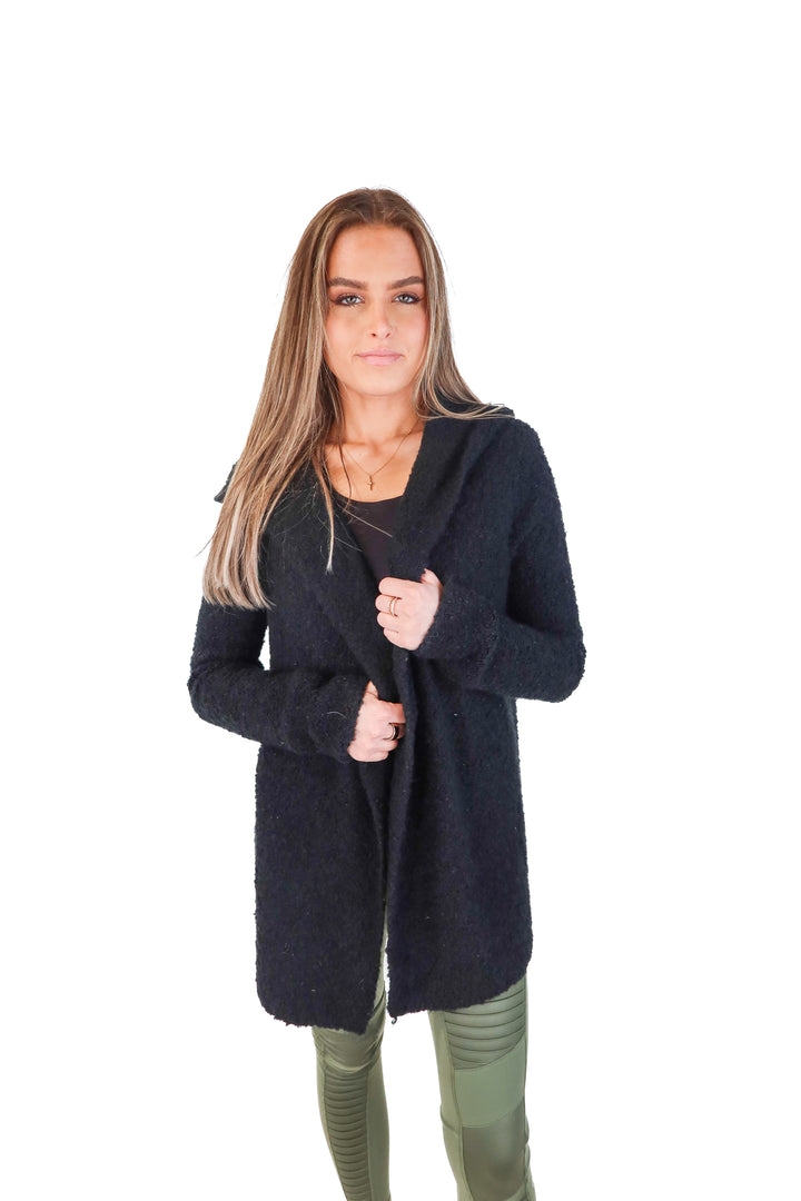 Joie black hooded cardigan (s)