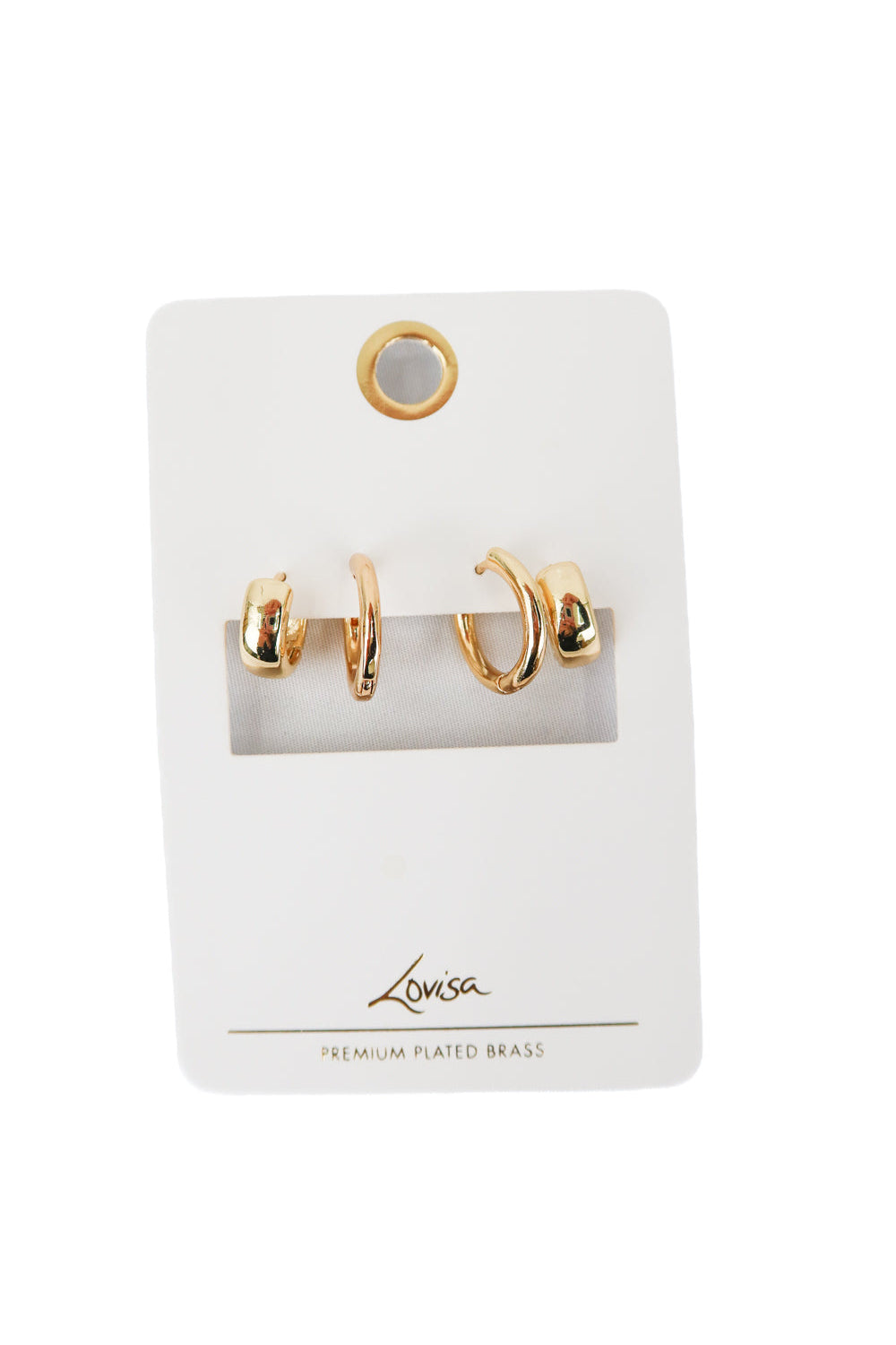 lovisa gold hoop set NWT (retail $24)
