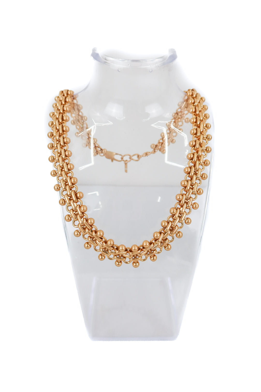 zara thick gold chain necklace